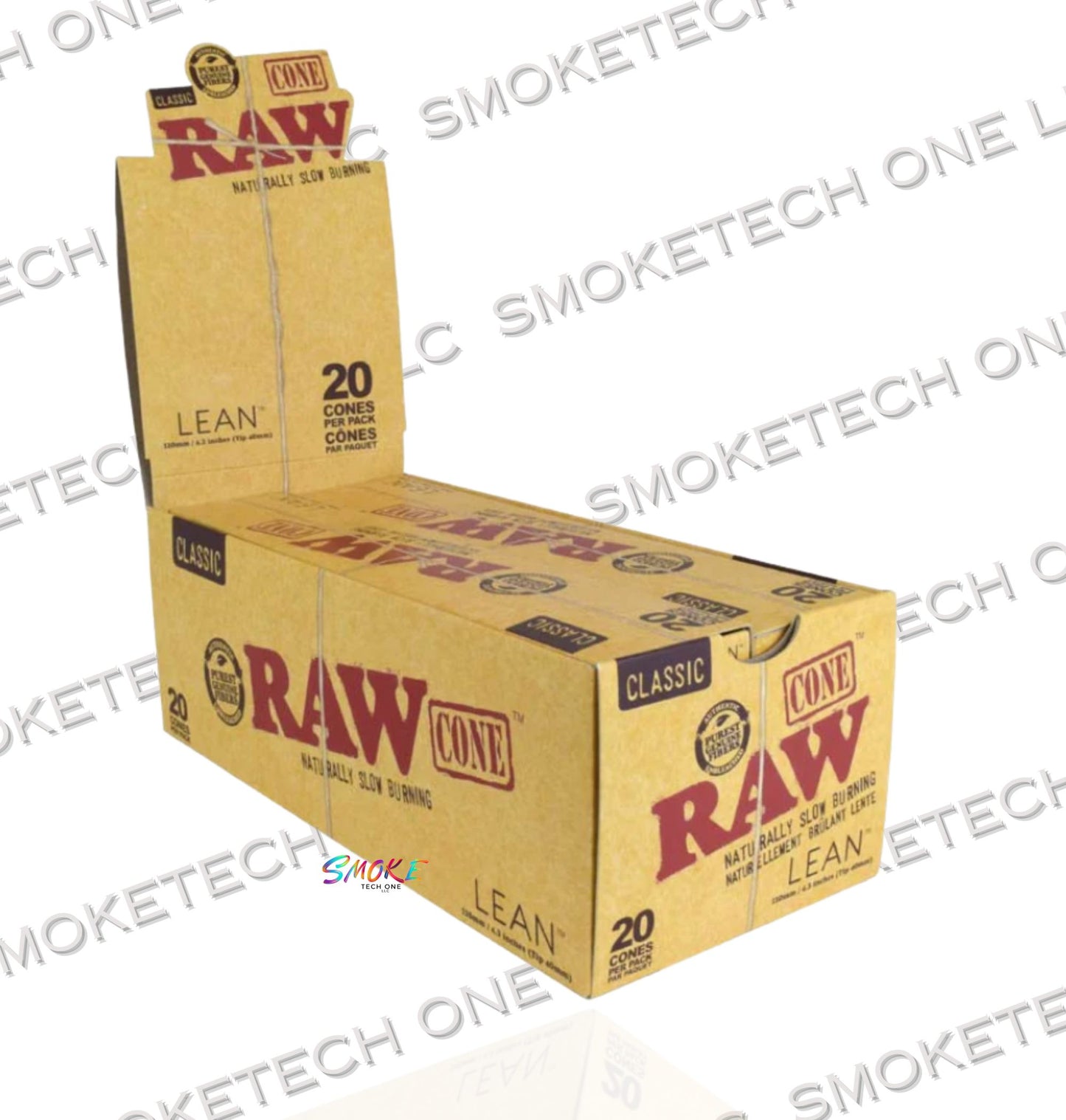 RAW Classic Lean Pre-Roll Cones - 20 Pack
