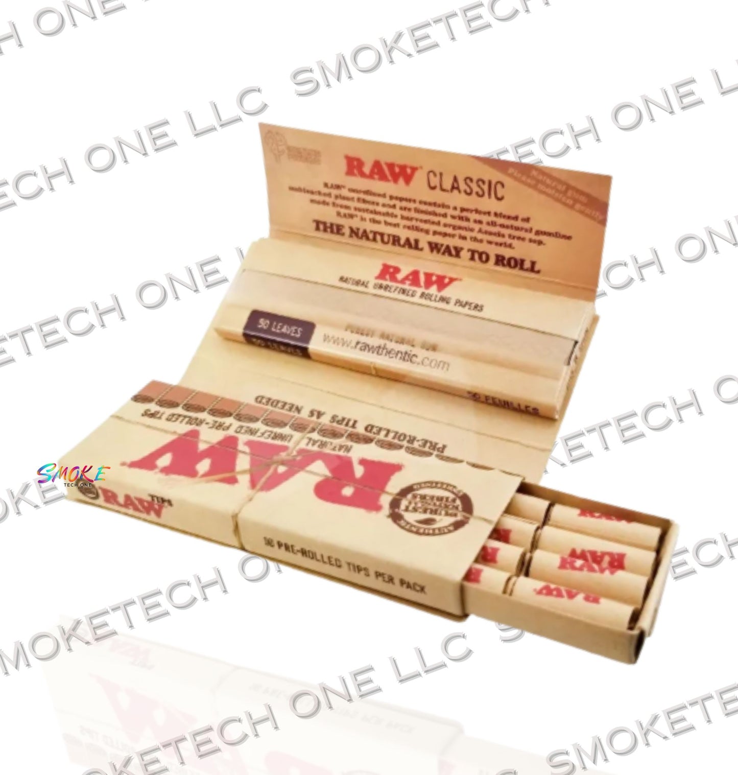 RAW Classic Masterpiece – 1¼ Size Rolling Papers + Pre-Rolled Tips