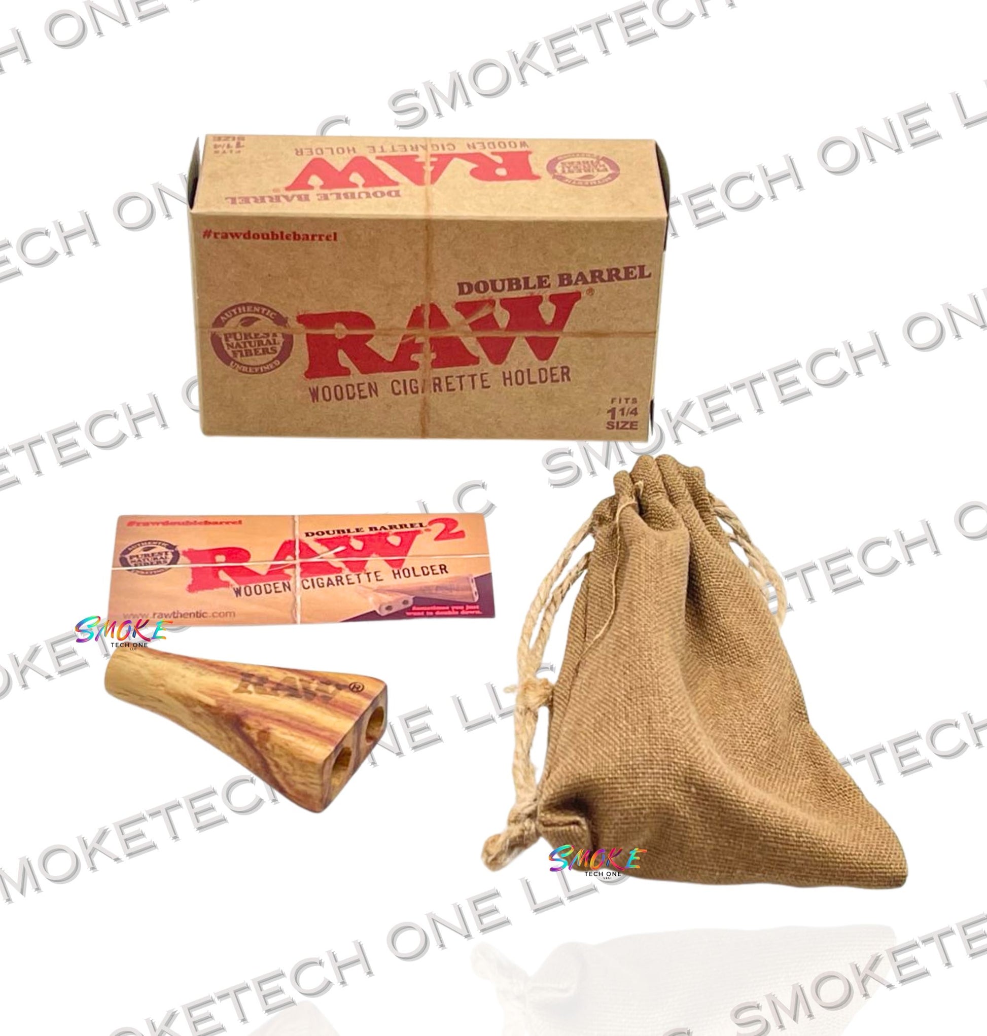 RAW Double Barrel (1 1/4 Size) - Smoke Tech One LLC