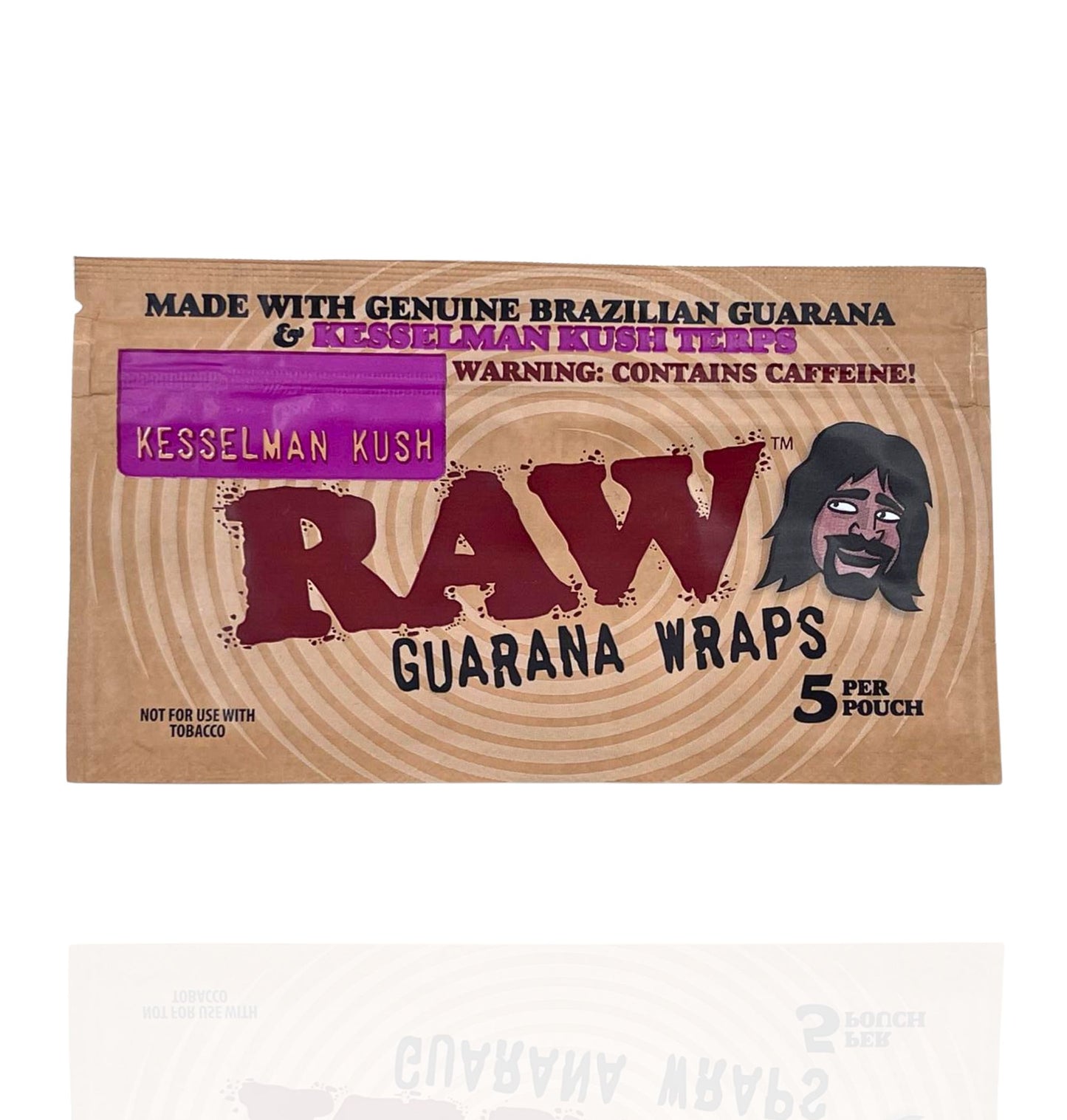RAW Guarana Wraps (Display Box: 25 pouches per display)