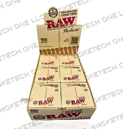 RAW Perfecto Pre-Rolled Cone Tips (100 CT)
