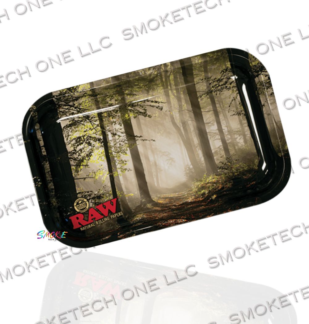 RAW Smokey Forest Rolling Tray (Small) - Smoke Tech One LLC