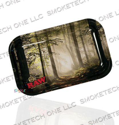 RAW Smokey Forest Rolling Tray (Small) - Smoke Tech One LLC
