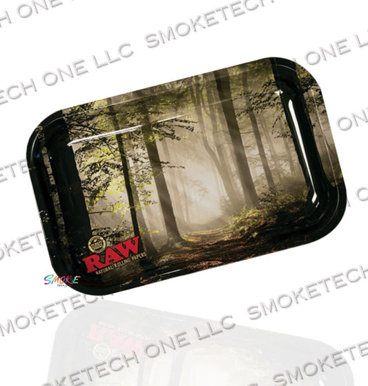 RAW Smokey Forest Rolling Tray (Small) - Smoke Tech One LLC