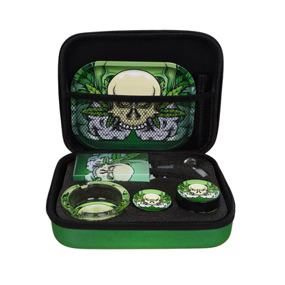 Skull-Themed Smoking Essentials Set