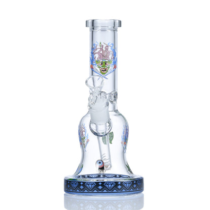 Hispter Floral Pattern Base Glass Bong SF023B