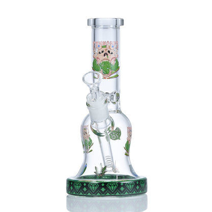 Hispter Floral Pattern Base Glass Bong SF023G
