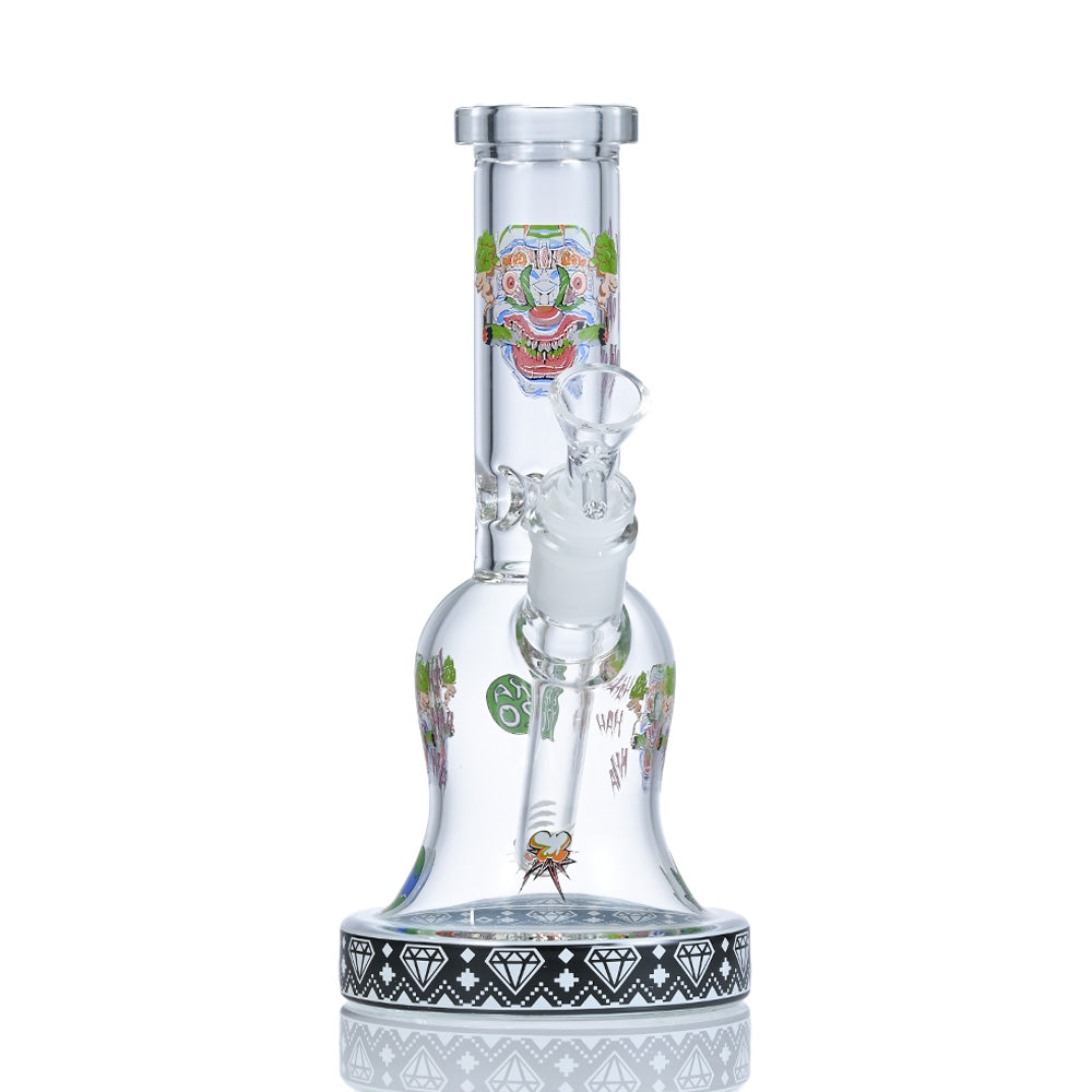 Hispter Floral Pattern Base Glass Bong SF023W