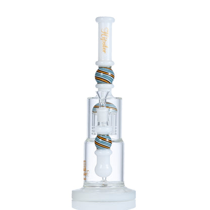 Hipster Tall Blue Perc Glass Bong SF028