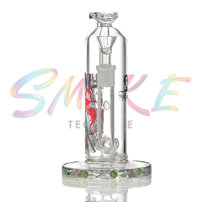 Graffiti Skull Typography Beaker Glass Water Pipe SF037