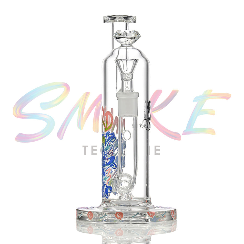 Graffiti Skull Typography Beaker Glass Water Pipe SF037