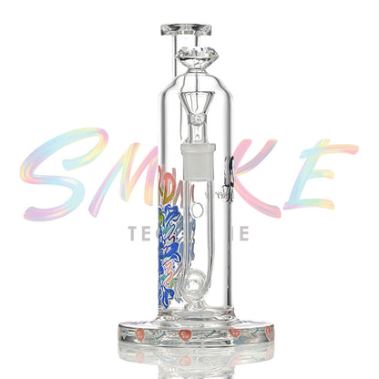 Graffiti Skull Typography Beaker Glass Water Pipe SF037