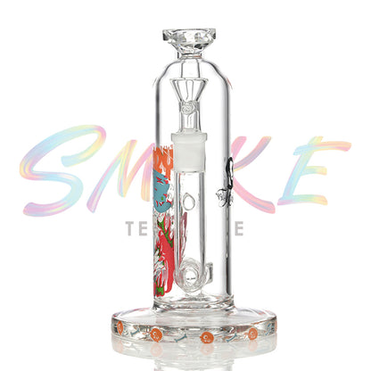 Graffiti Skull Typography Beaker Glass Water Pipe SF037
