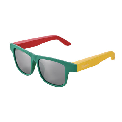 Rasta-Themed Sunglasses with Case & Cloth SGLS001