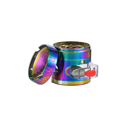 Mandala Engraved Rainbow Zinc Grinder SW2209-4