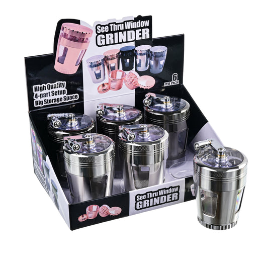 Aluminium Grinder 63mm 4pc - SW2245-4 - Smoke Tech One LLC