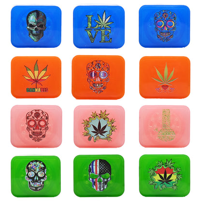 Square Plastic Herb Grinder SW2270-4 - Smoke Tech One LLC