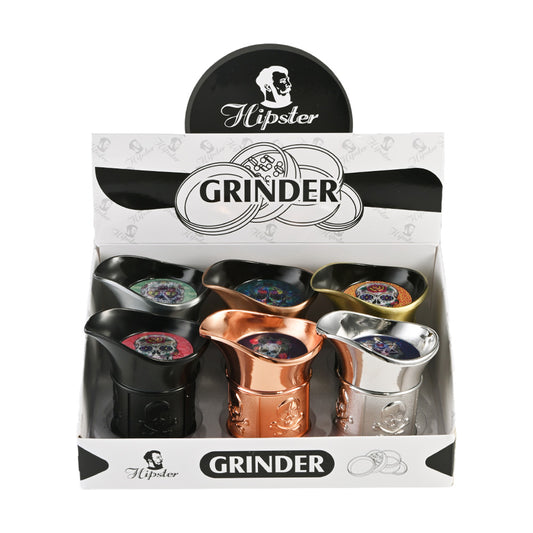 Zinc Herb Grinder with Integrated Ashtray SW2278-4
