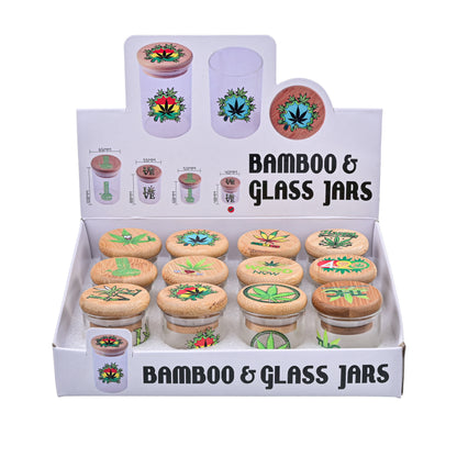 SW3006 - Bamboo Lid Glass Storage Jar – 40 x 48 mm
