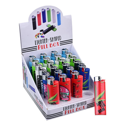 Lighter Shaped Pill Box – Portable Hidden Storage Container (SW3019)