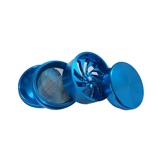 Hipster aluminum grinder with fan hypnosis blade TO022 - Smoke Tech One LLC