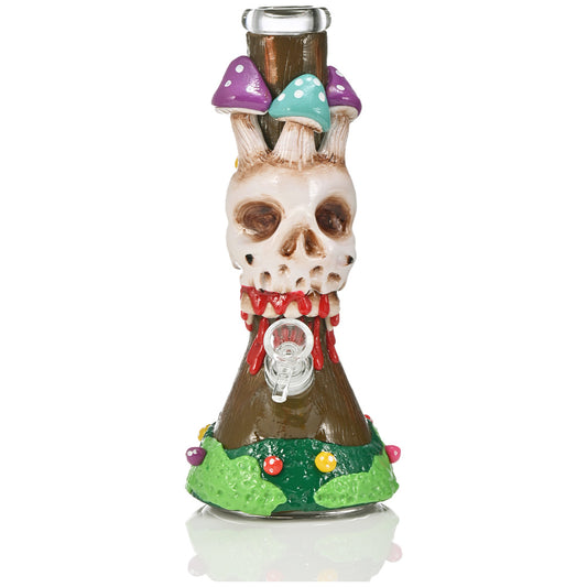 Hipster Skull & Mushroom Bong TZ201R