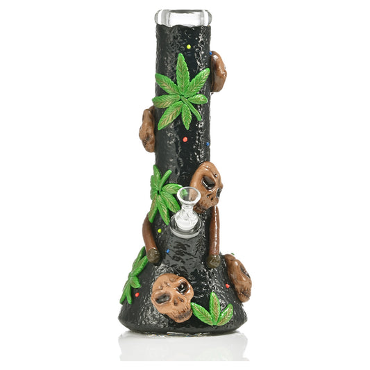 Hipster Forest Skull Bliss Bong TZ219BLK