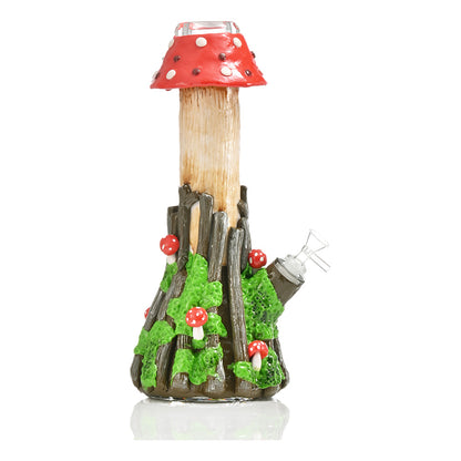 Mystical Mushroom Haven glass water pipe TZ221R