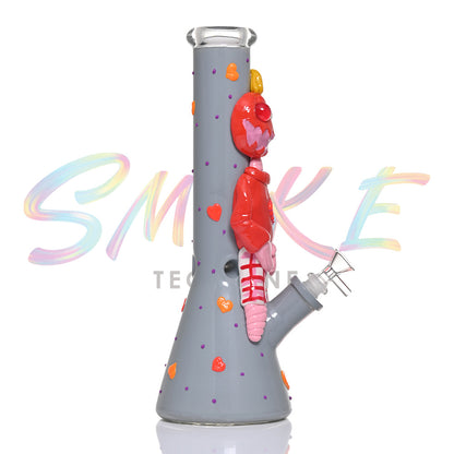 Hispter Valentine Themed 14 Inch Beaker Bong TZ243 - Smoke Tech One LLC