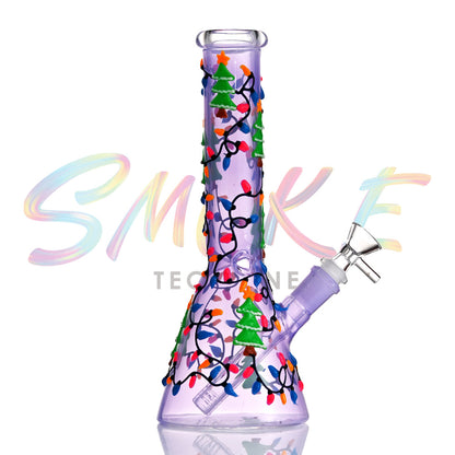 10 Inch Glow Confetti Beaker Bong TZ244 - Smoke Tech One LLC