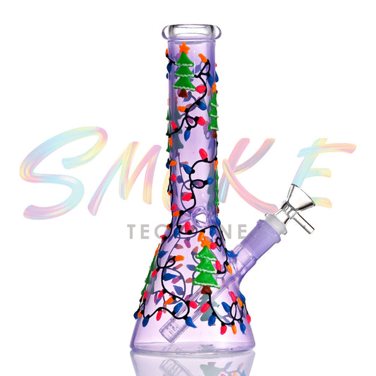 10 Inch Glow Confetti Beaker Bong TZ244 - Smoke Tech One LLC