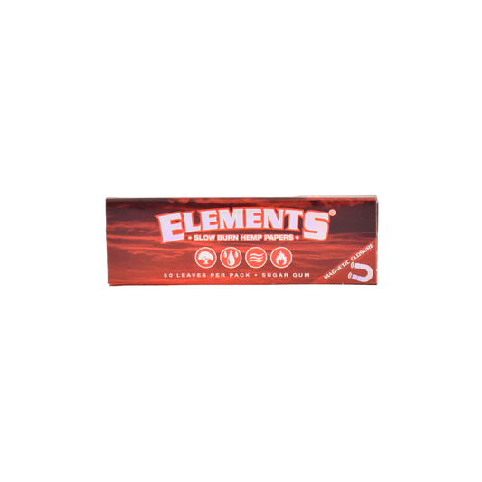 Elements Red 1 1/4 Size Ultra Thin Rice Rolling Paper