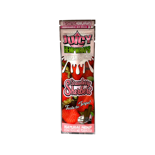 Juicy Hemp Strawberry Sherbert  - Terpene Enhanced Wraps