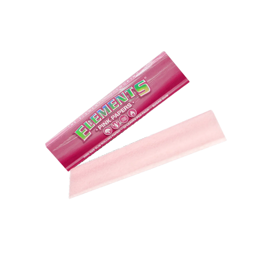 Elements Pink King Size Slim Ultra Thin Rice Rolling Paper