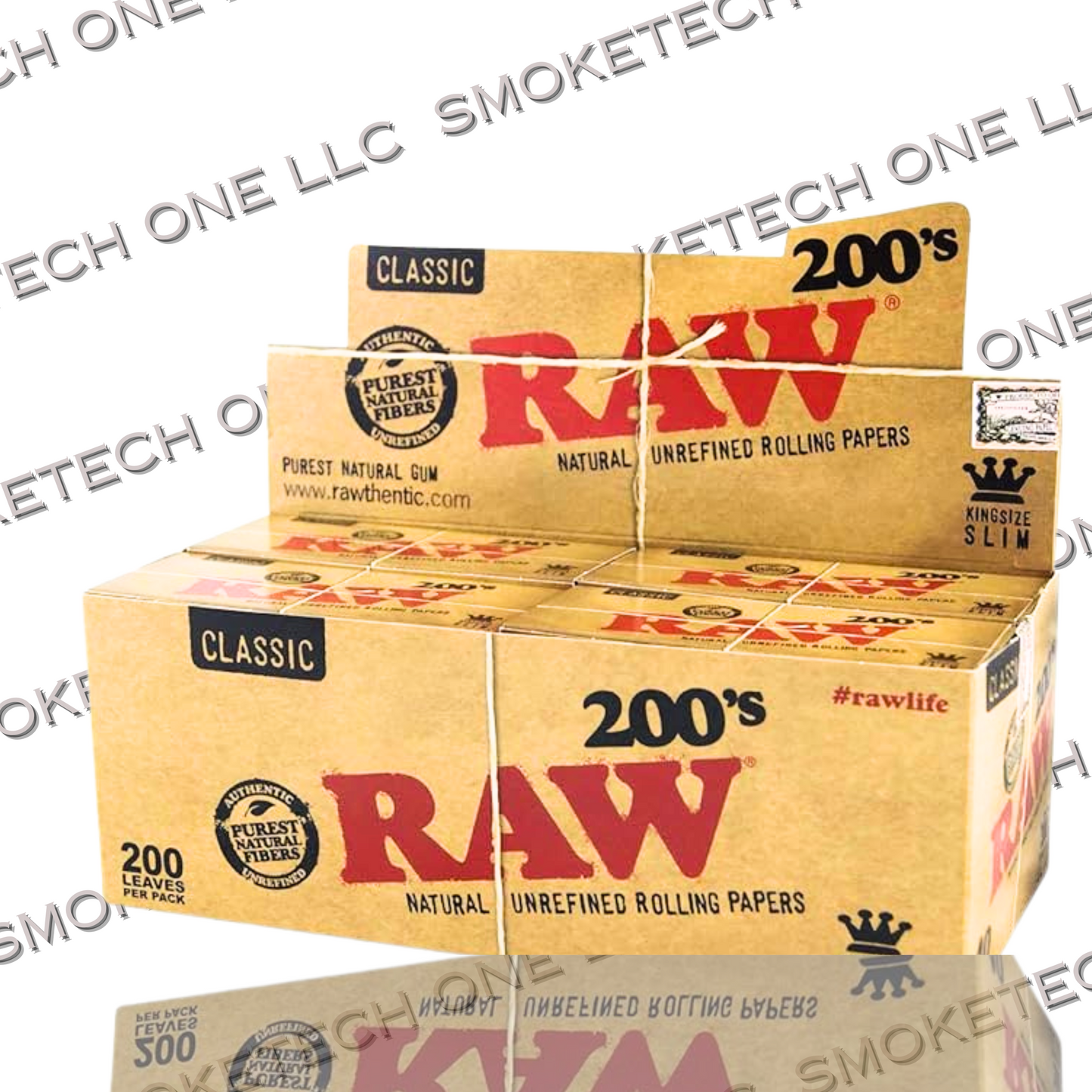 RAW Classic Creaseless King Size Slim Rolling Papers - 200