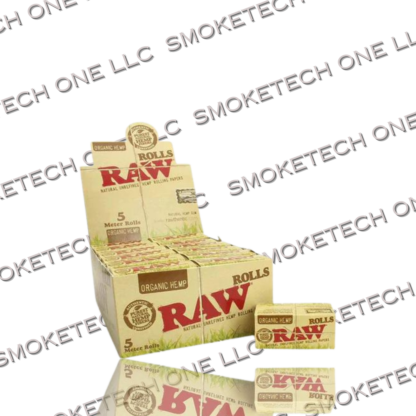 RAW Organic King Size Slim Paper Rolls - 5 Meters