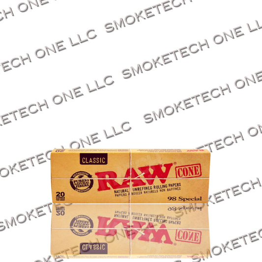 RAW Classic 98 Special Pre Rolled Cones (20 Pack)