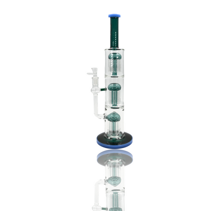 ChromaCrest 18-inch Triple Tree Perc Bong (XD-69)