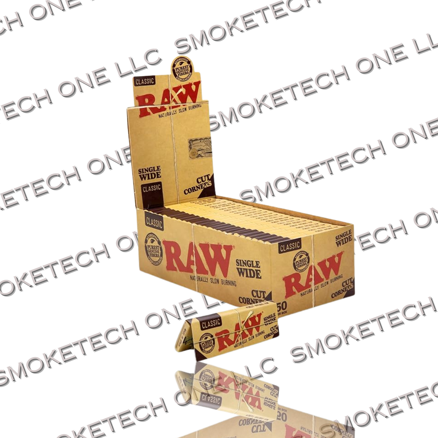 RAW Classic Cut Corners Single Wide Rolling Papers