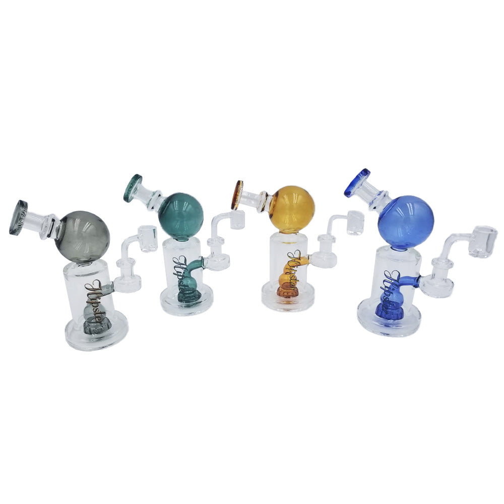 Hispter 8” Glass Dab Rig with Colored Ball Chamber WB-R06 - Smoke Tech One LLC