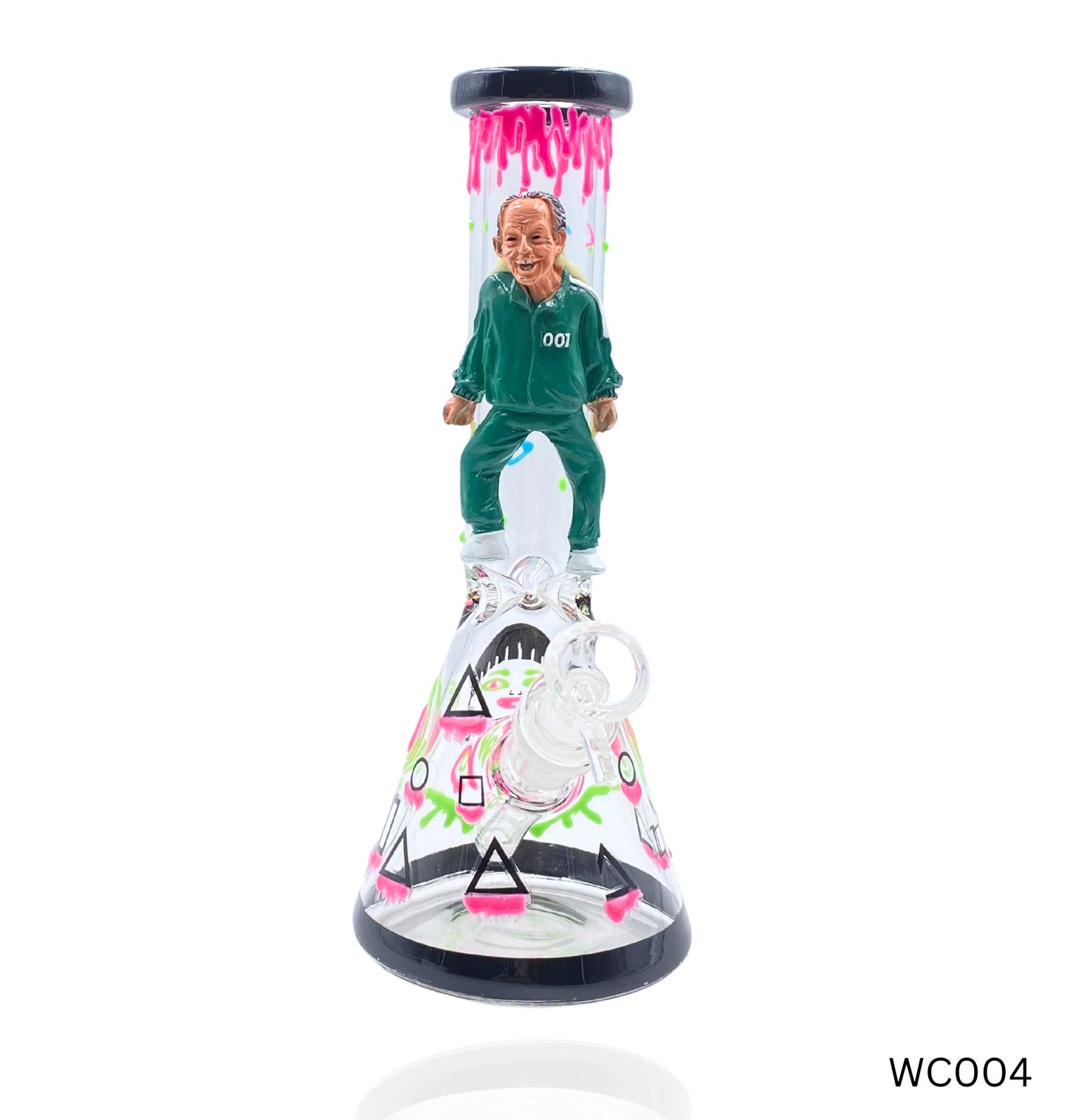 Squid Game Old Man Character Beaker Bong WC004