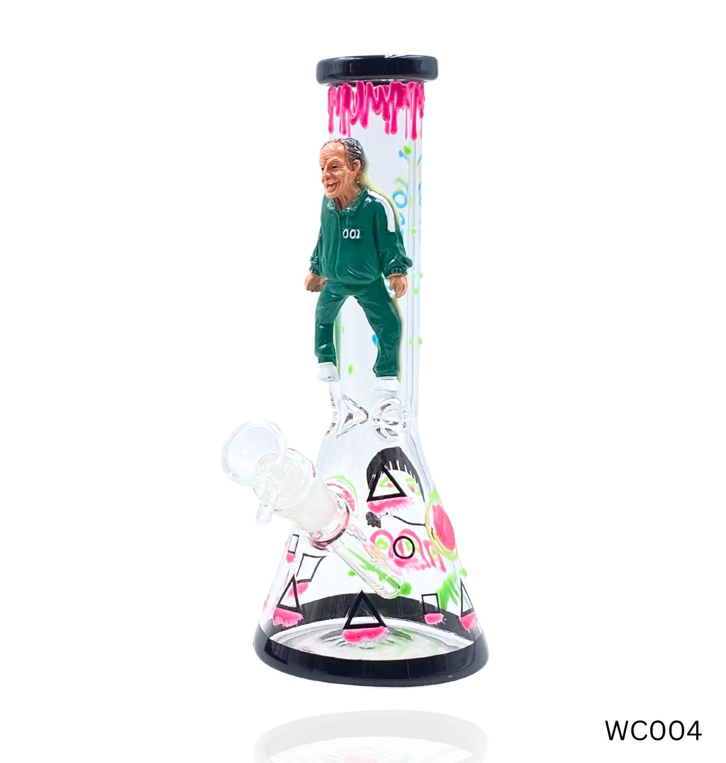 Squid Game Old Man Character Beaker Bong WC004