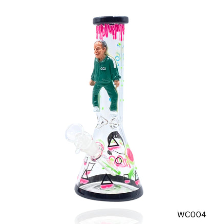 Squid Game Old Man Character Beaker Bong WC004