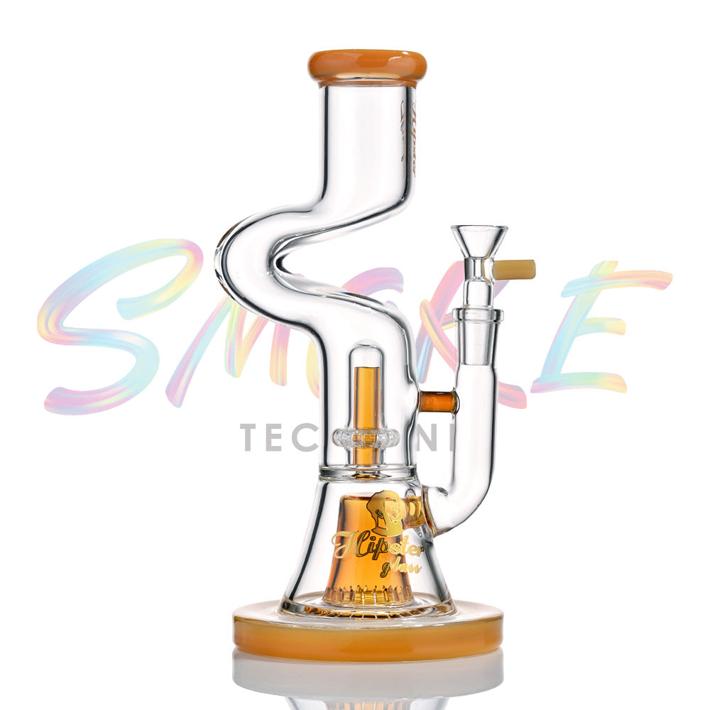 Hipster 9 Inch Halo Loop water pipe WF-25-3 - Smoke Tech One LLC