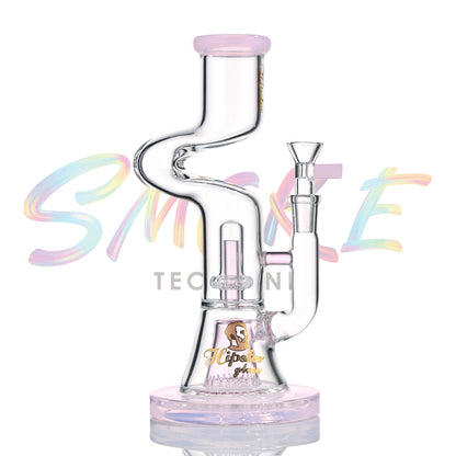 Hipster 9 Inch Halo Loop water pipe WF-25-3 - Smoke Tech One LLC