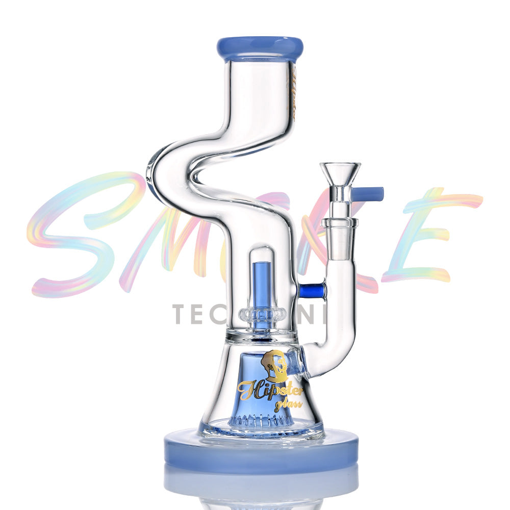 Hipster 9 Inch Halo Loop water pipe WF-25-3 - Smoke Tech One LLC