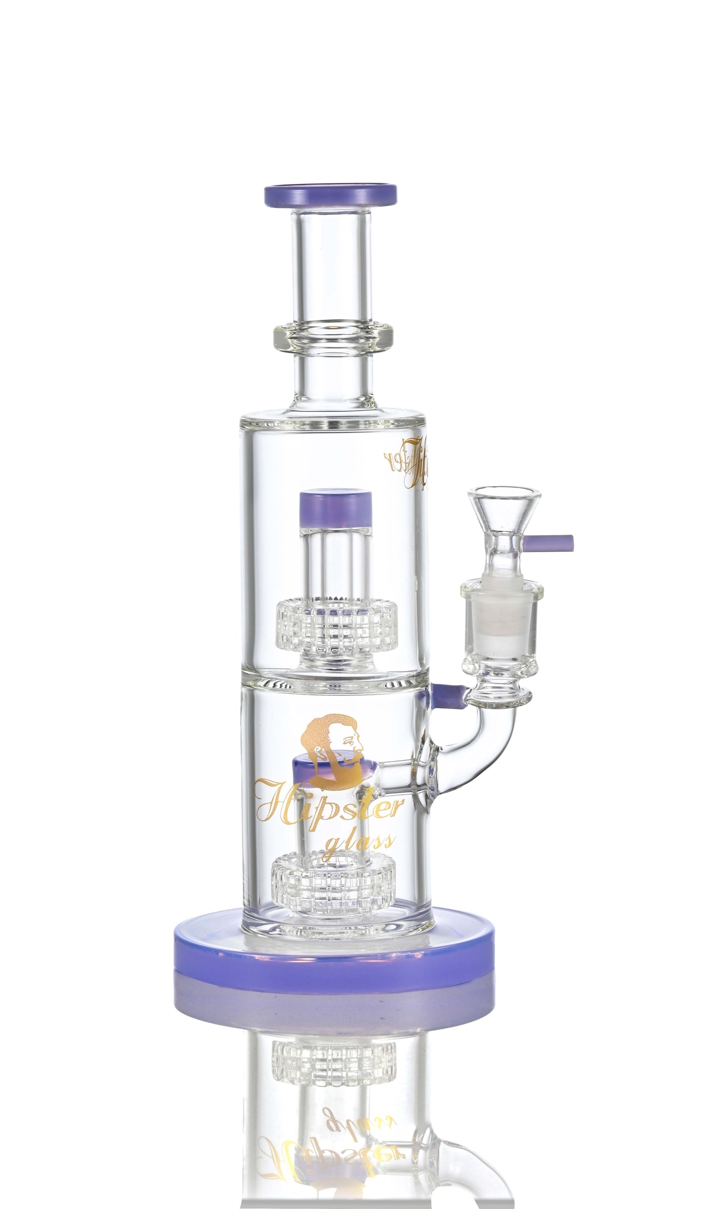 Hipster Wide-Body Double Matrix Bong WF-288