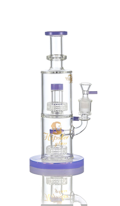 Hipster Wide-Body Double Matrix Bong WF-288