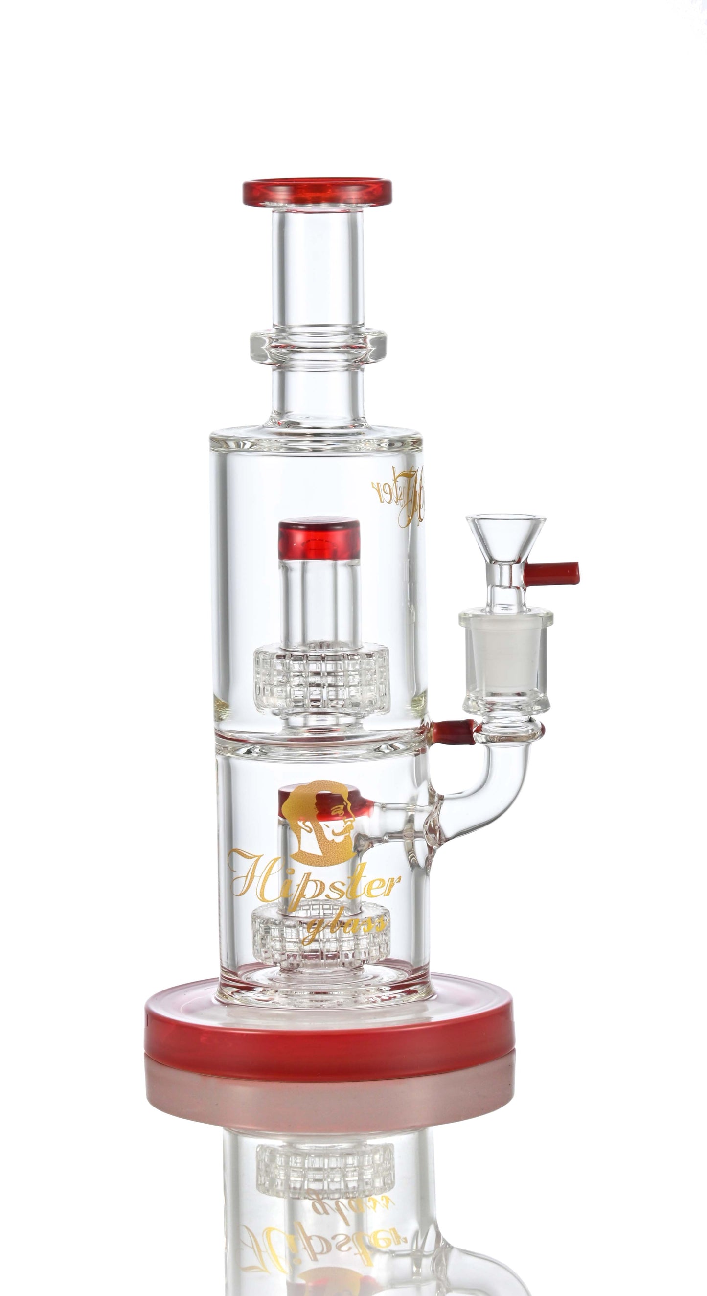 Hipster Wide-Body Double Matrix Bong WF-288