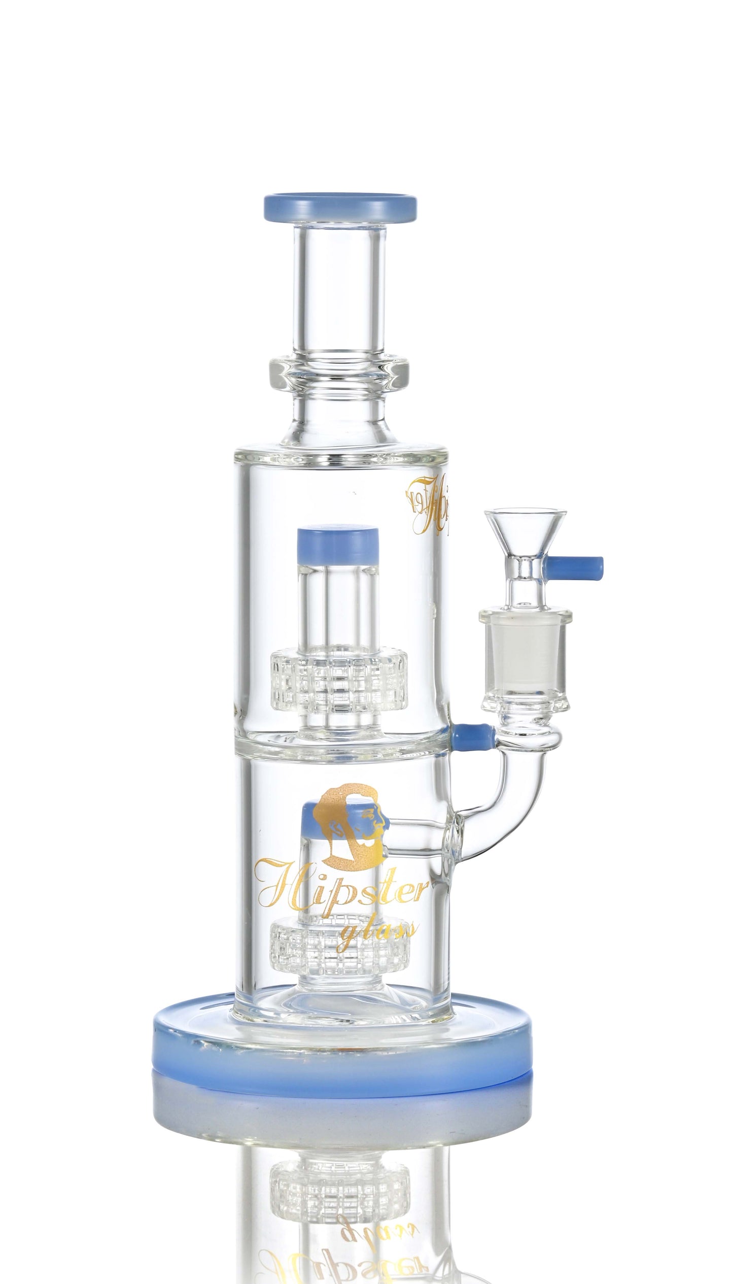 Hipster Wide-Body Double Matrix Bong WF-288